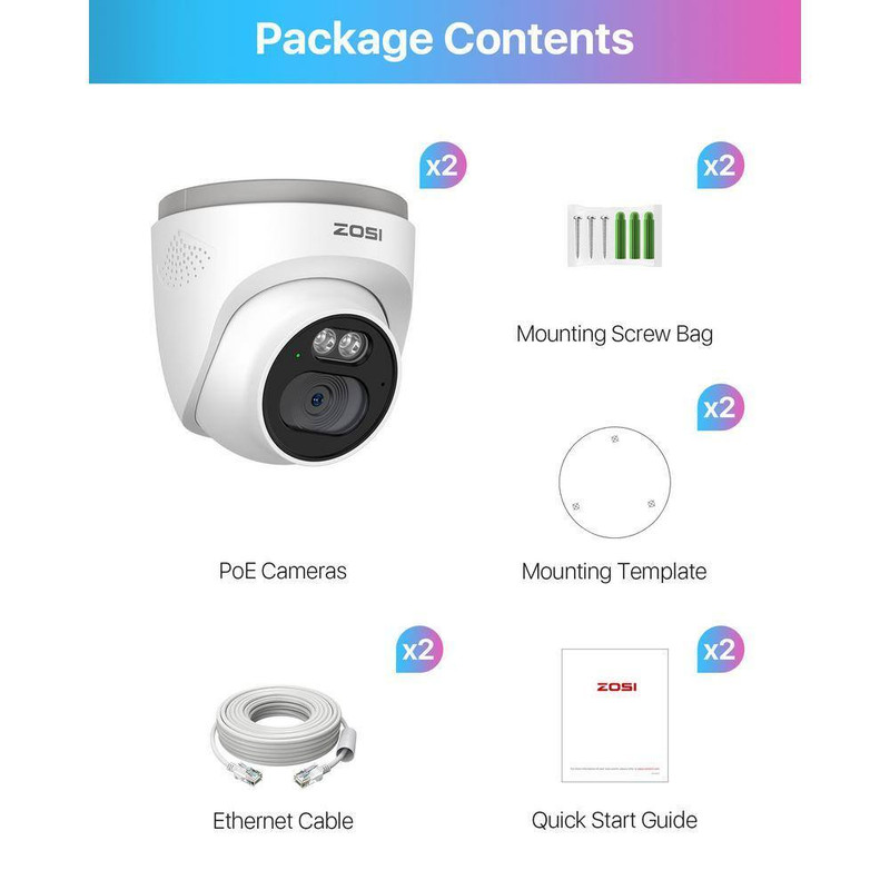 4MP 2.5K Add-On Outdoor IP Security Camera, IP66 Waterproof, Only Work with Same gallery