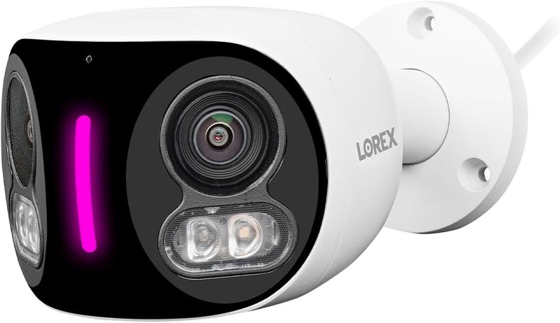 ⭐️Lorex 4K 8MP Dual Lens IP Wired Security Camera Smart Lighting 180° Panoramic gallery
