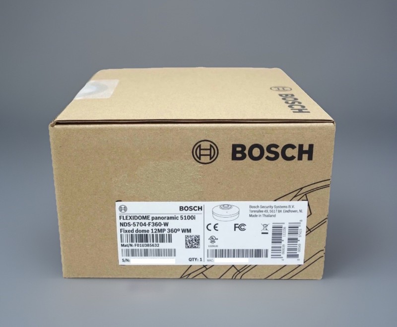 Bosch Flexidome 5100i 12MP 4K 360° Panoramic NDS-5704-F360 Brand New, Sealed