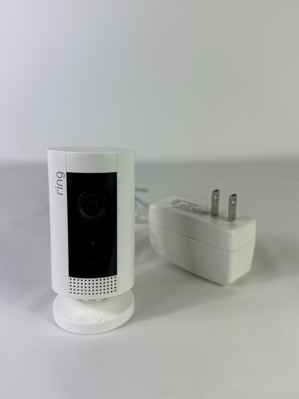 Ring Indoor Cam 5UM4E5 White HD WiFi Security Camera w/ Adapter