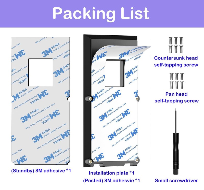 No-Drill Adhesive Mount for Ring Battery Doorbell (2024 Release), Battery Doo... gallery