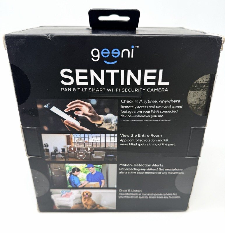 Geeni Sentinel 1080p HD Pan & Tilt Baby Pet Security Smart Indoor Camera (White) gallery