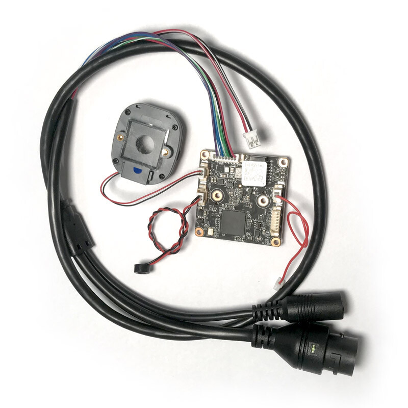 HD CCTV 4MP IP Camera Module Network Security board CMOS H.265+ 1.7mm fisheye gallery