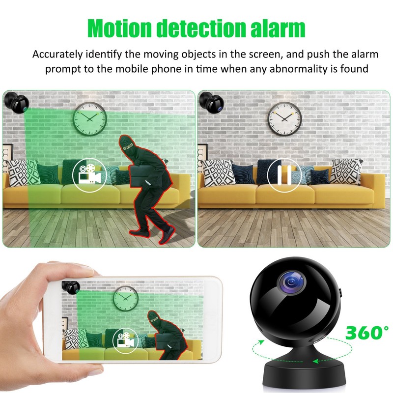 720P HD Wireless Security Camera Rechargeable 150° Wide Angle Wireless Camera gallery