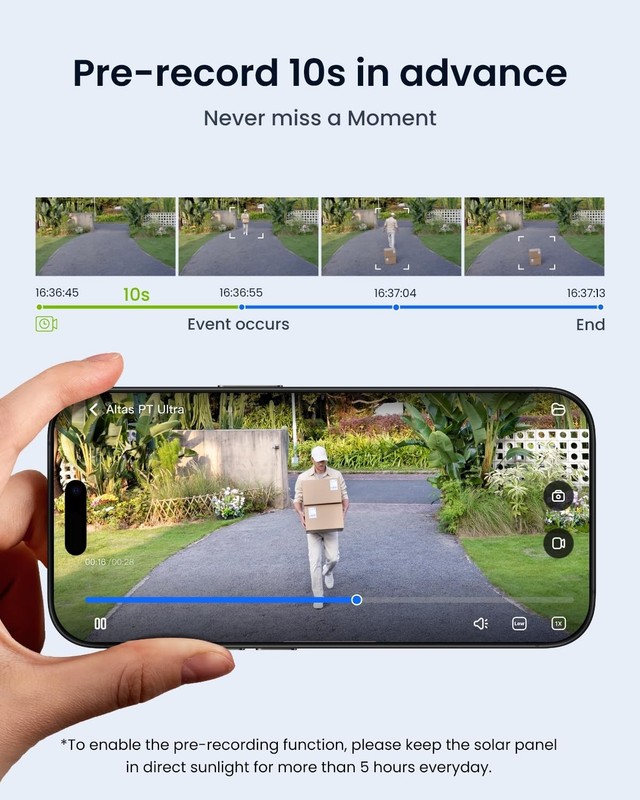 Altas PT Ultra - 4K Security Camera Outdoor, 500 Days Battery Life, ColorX Ni... gallery