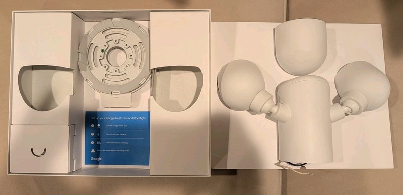 Google Nest Cam with Floodlight - Wired Outdoor Smart Home Security Camera gallery