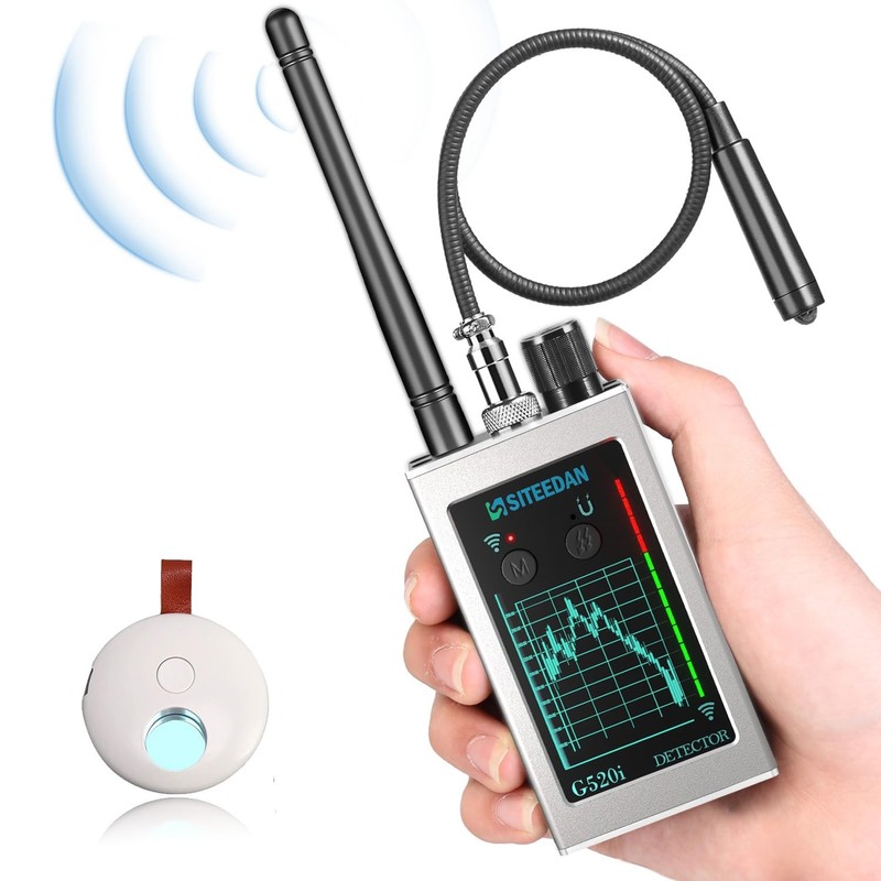 Hidden Device Detector Portable Rechargeable Bug Finder – Privacy Protection