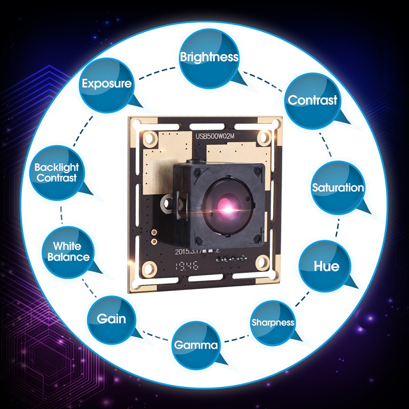 5MP USB Camera Module For Raspberry Pi OV5640 Webcam w/ 30Degree Autofocus Lens gallery