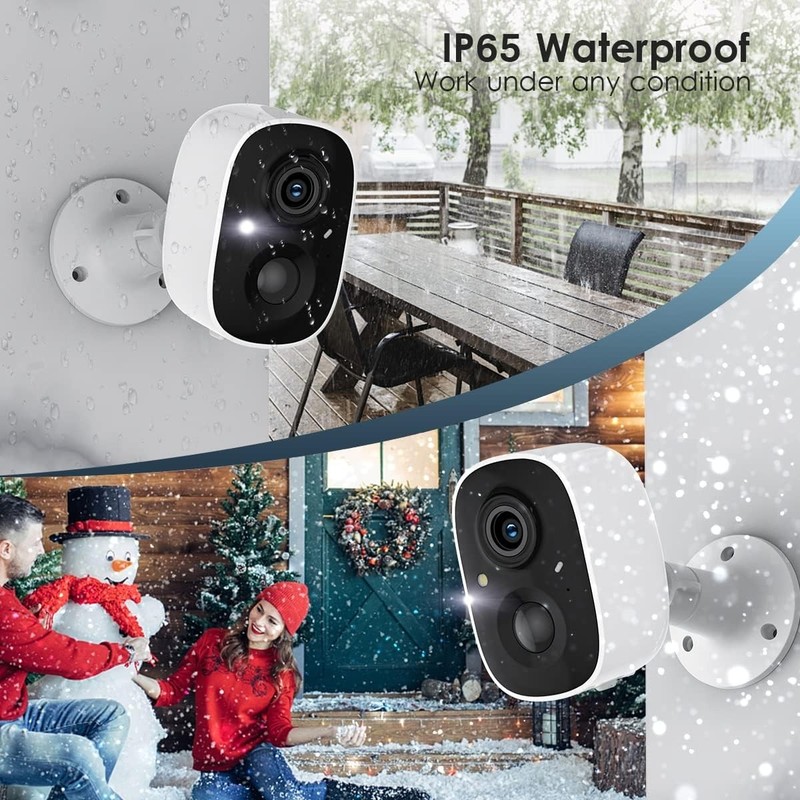 2K Solar Security Camera Indoor & Outdoor Wireless 2-Way Talk WiFi Night Vision gallery