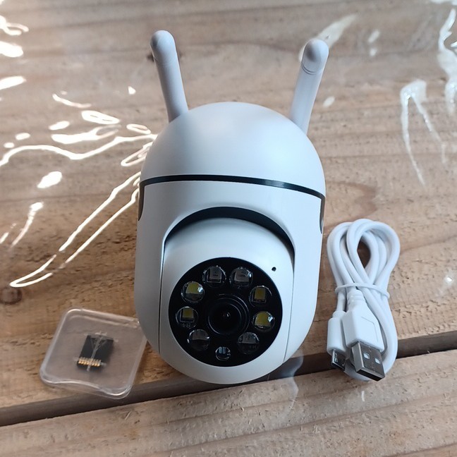 Wi-Fi IP Surveillance Camera 2MP 32G Model XY-3820 White w/ USB Cable Mount gallery