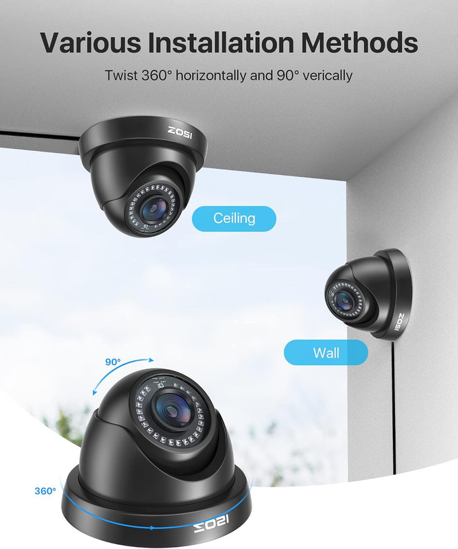 2.0MP FHD 1080P Dome Camera Housing Outdoor Indoor (Hybrid 4-In-1 CVI/TVI/ gallery