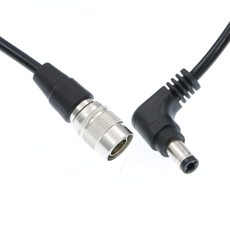 Hirose 4 Pin Male To DC Right Angle Coiled Cable Fits Sound 633/644/688 gallery