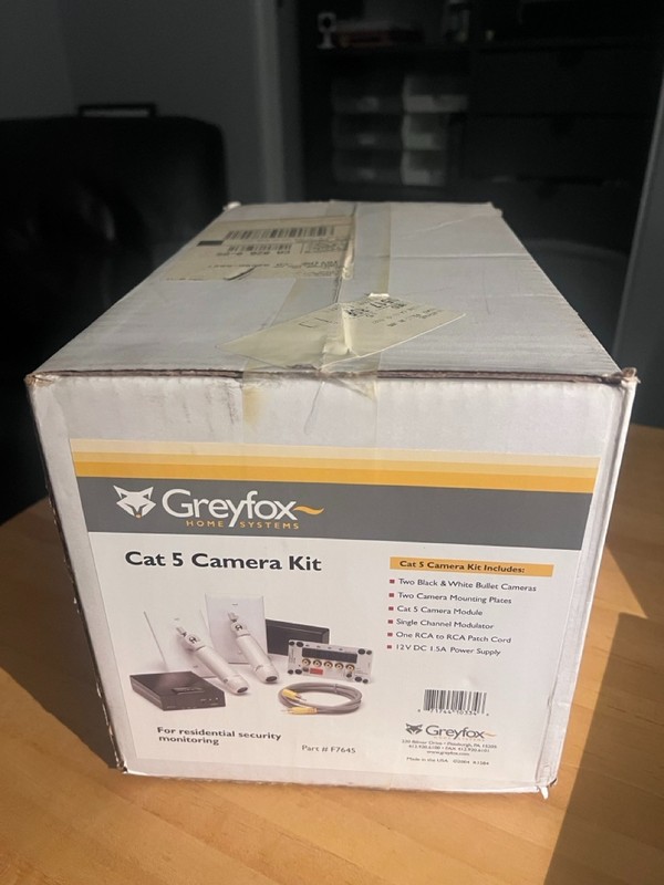 Greyfox / On-Q F7645 Cat5 Camera Kit NOS Sealed New Old Stock Security System gallery