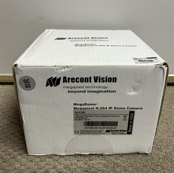 Arecont Vision AV1355 1.3Megapixel IP Weather Resistant Network Security Camera
