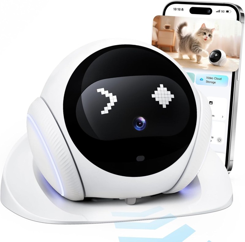 1080P Pet Camera Robot Mobile Home Security Companion Monitor