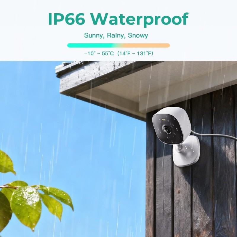 4MP Indoor Cameras for Home Security, 2.4g/5g Cameras for Pet Wired 4PCS gallery