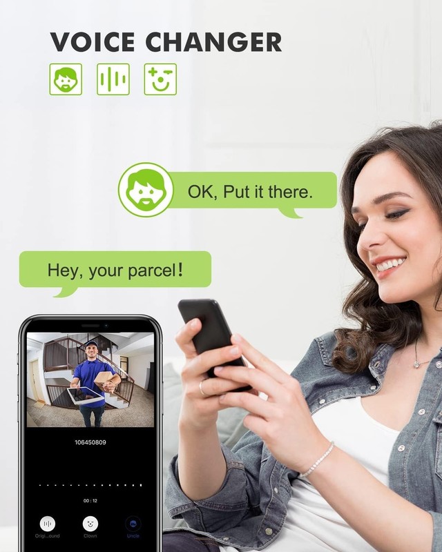 Doorbell Camera Wireless with Chime, Video Doorbell - No Subscription, Voice ... gallery