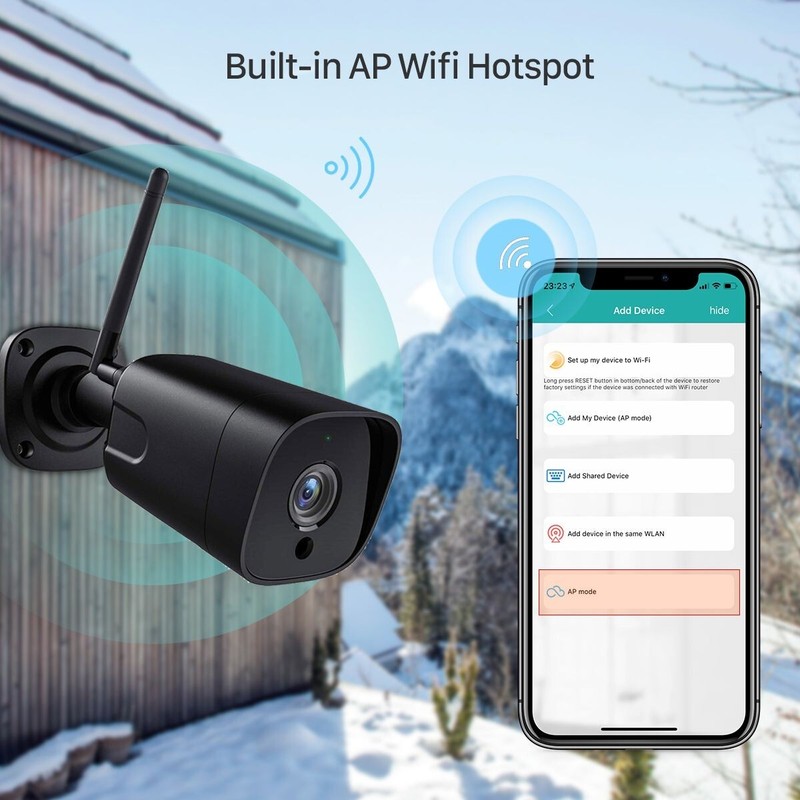 5MP Wireless IP Camera Outdoor 1080P CCTV IR Night Vision Wifi Security Camera gallery