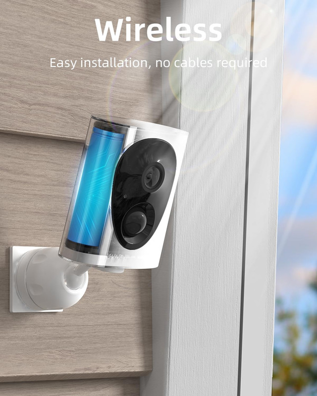 Vistaflask 2K Security Cameras Wireless Outdoor, Battery Powered, AI Motion Dete gallery