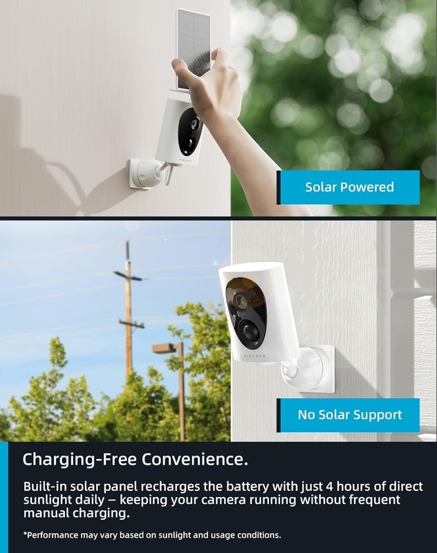 SolarFlask Outdoor Security Camera: 2K Resolution, Smart Alerts & Easy Setup gallery