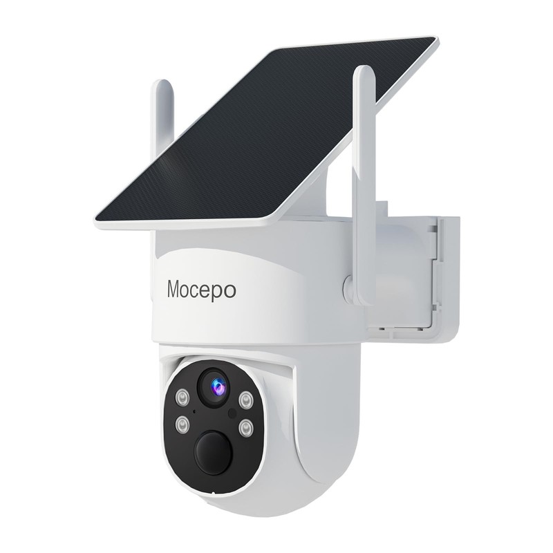Solar Outdoor Wireless 5G&2.4G, 4MP 360° PTZ Wireless Cameras for Home , Outd…