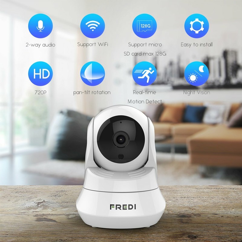WiFi Wireless Camera w/ Remote Viewing Indoor Pan/Tilt Security IP Cam Monitor gallery