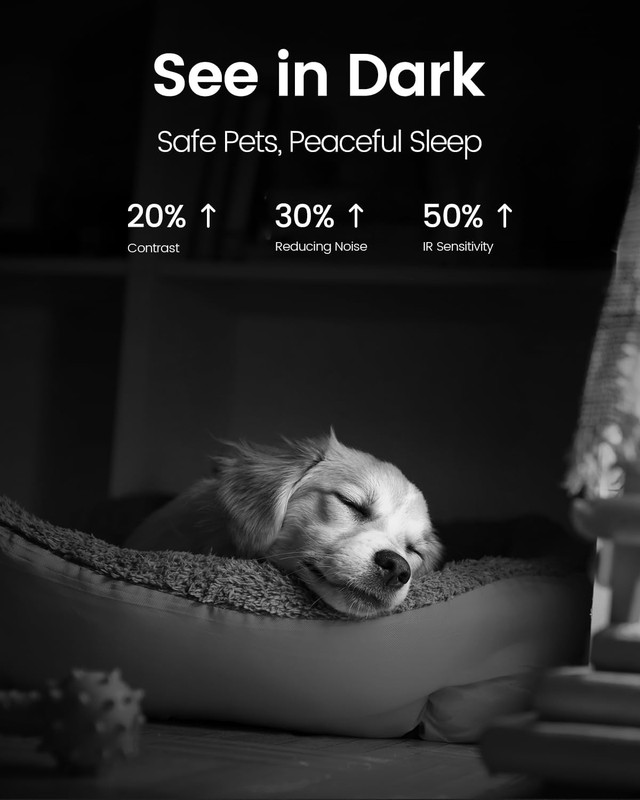 4MP 5G Indoor Camera, Dog Camera with Speaker Pan 360° View, Cameras for Home Se gallery