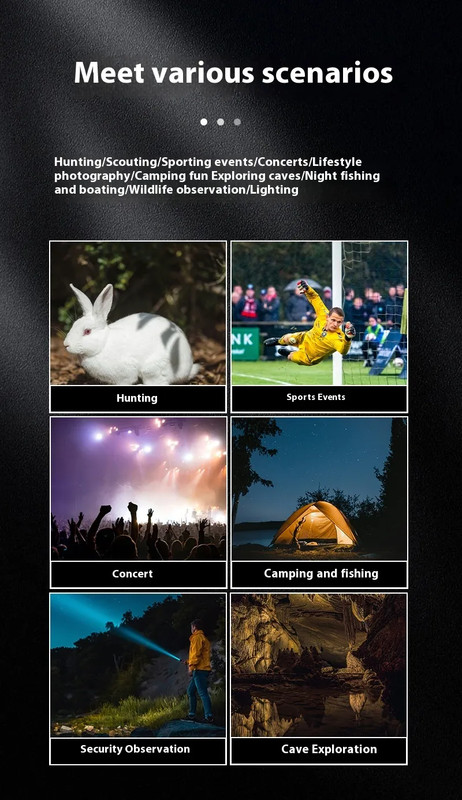 4K Infrared Digital Night Vision Camera Large Screen Visual Backlight Button gallery