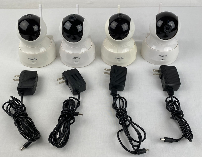 Tenvis TH661 Wireless Camera LOT of 4 *** PARTS ONLY *** B24