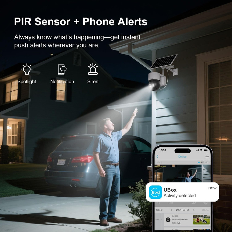 Security Cameras Wireless Outdoor, Free Cloud Storage, Solar Wifi Cameras for Ho gallery