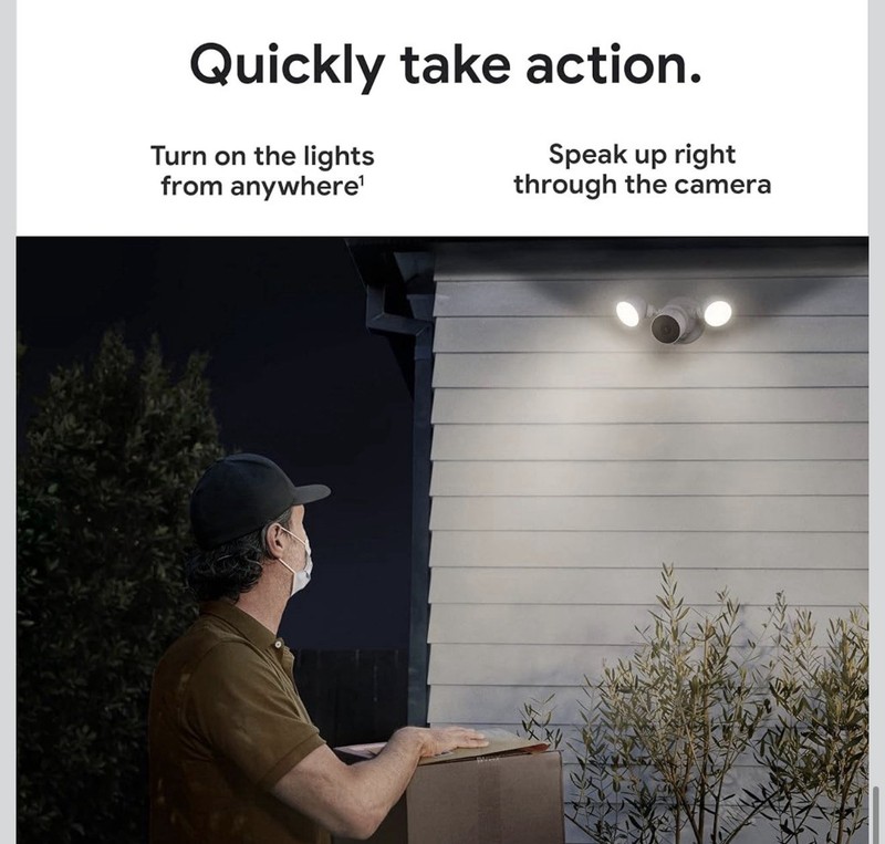 Google Nest Cam with Floodlight - Outdoor Camera - Floodlight Security Camera gallery