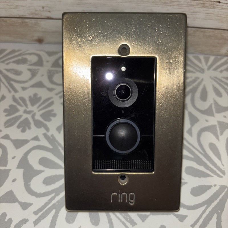 Rocky Mountain Hardware White Bronze Brushed Faceplate For Ring Doorbell Elite