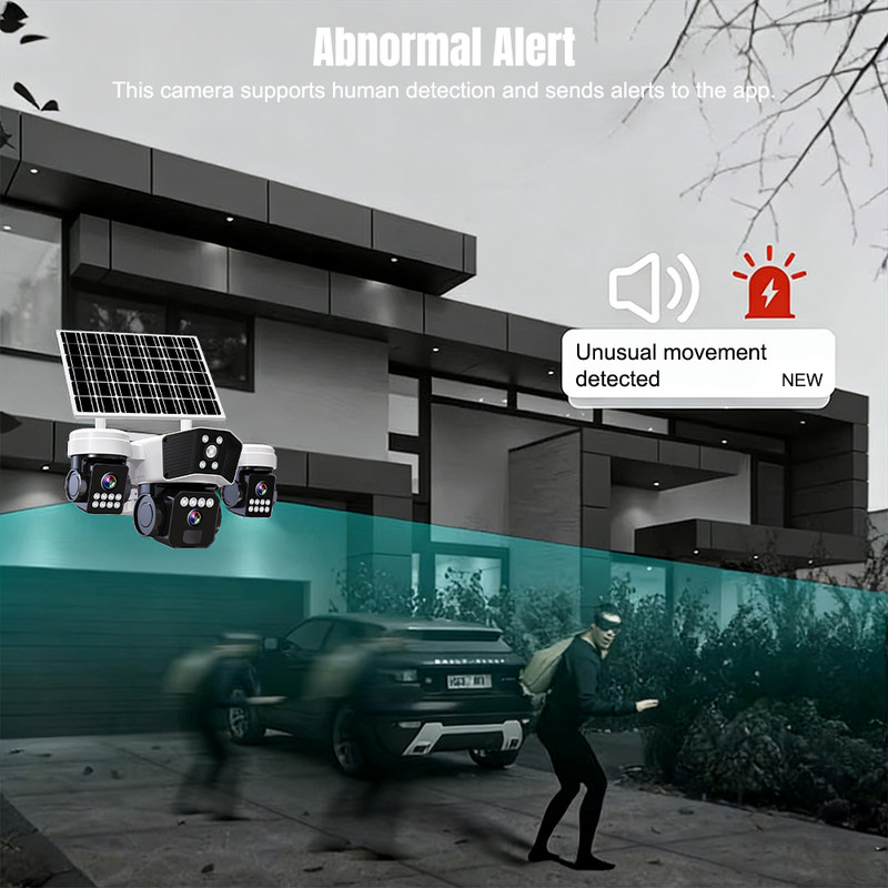 Solar Security WIFI Camera Outdoor Motion Tracking Night Vision Surveillance LOT gallery
