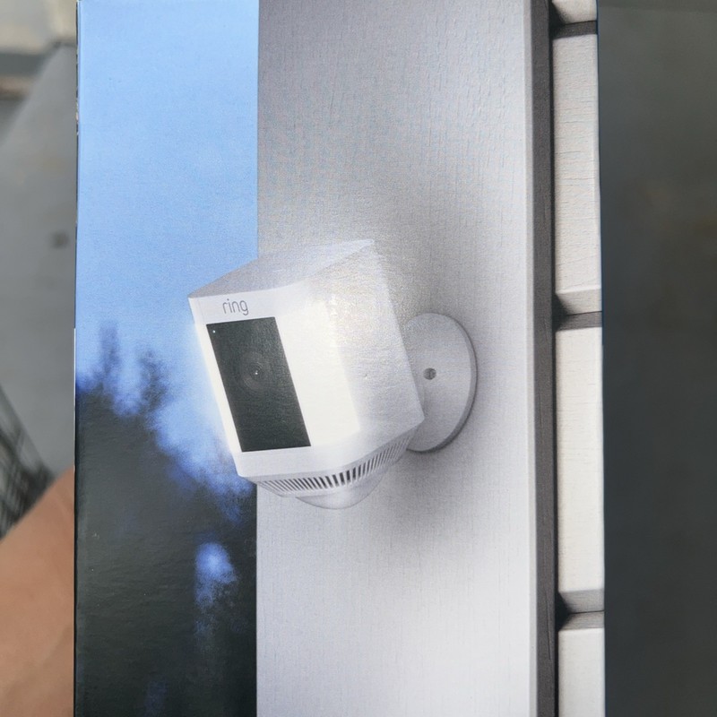 Ring - Spotlight Cam Plus Outdoor/Indoor Wireless 1080p Battery Camera - White gallery