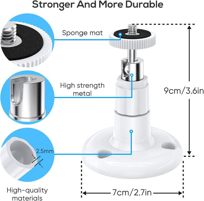 Wall Mount Compatible with Wyze Cam Pan V3 & Wyze Cam V4/V3 & Wyze Cam Outdoor/I gallery