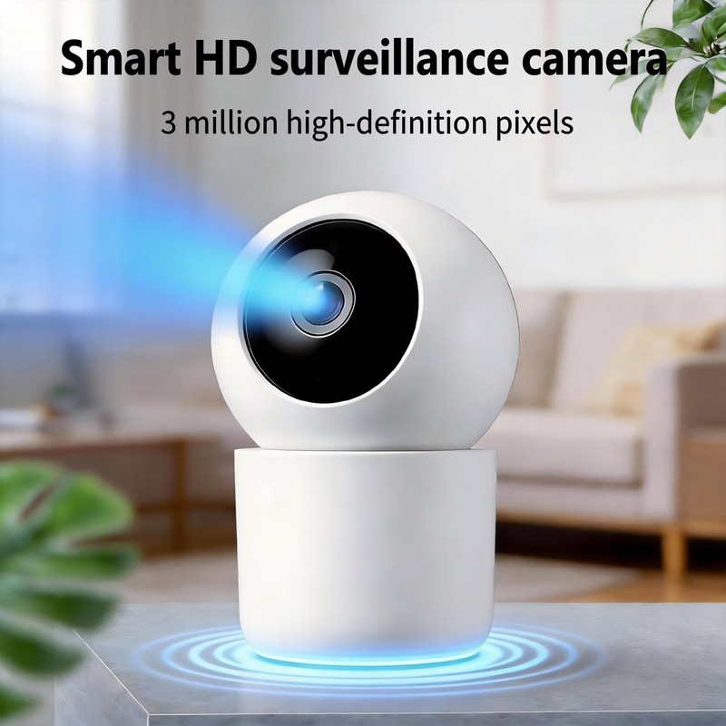 Indoor Pan/Tilt Home Security Mobile Tracking Camera 2K 3MP, 345 Degree Wirel... gallery
