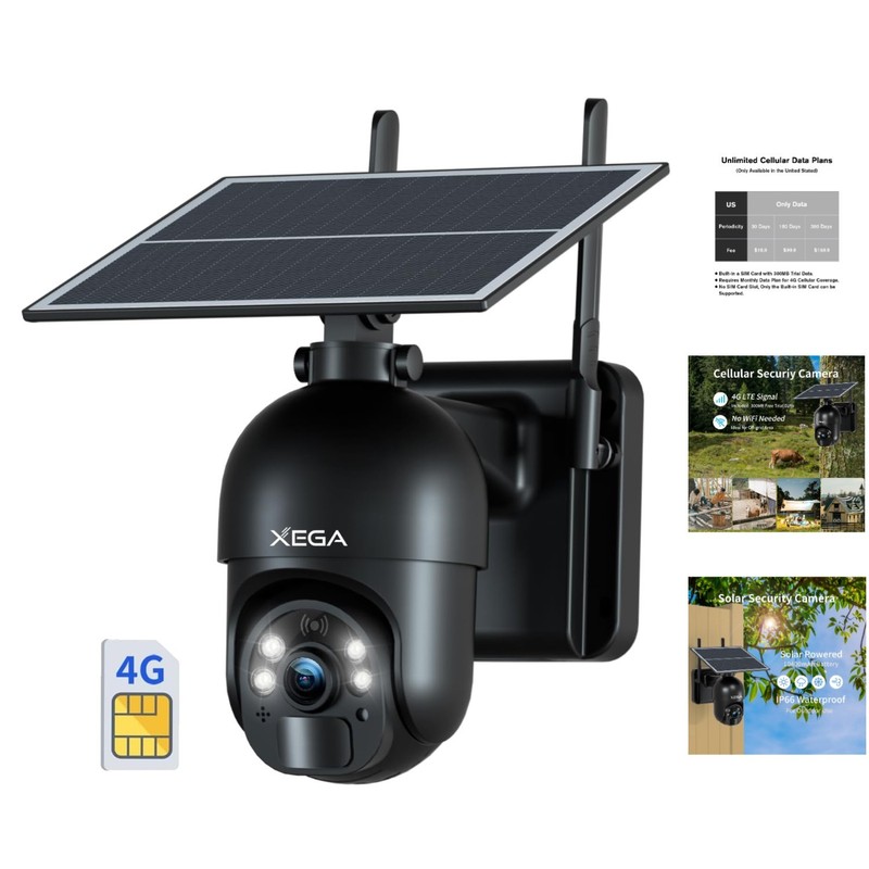 Advanced 4G LTE Security Camera – Solar Powered, 2-Way Talk & Motion Detection