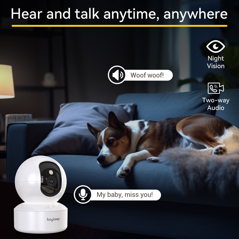 4PCS Wireless 5G WiFi Security Camera 2K Smart Indoor Night Vision Wired Cam gallery