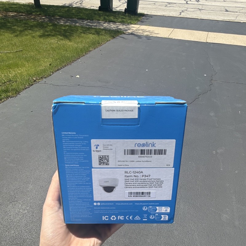 Reolink RLC-1240A 12MP PoE IP Outdoor Vandal-Resistant Dome Camera White gallery