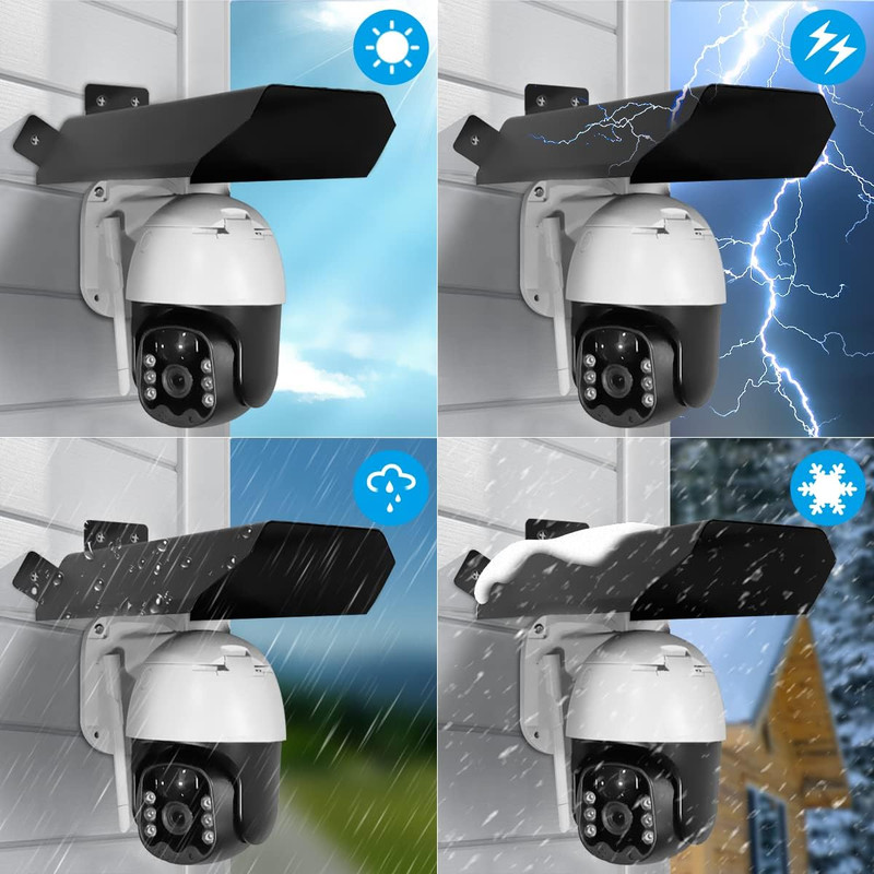 OOSSXX Universal Security Camera Sun Rain Cover Shield for Outdoor Surveillance gallery
