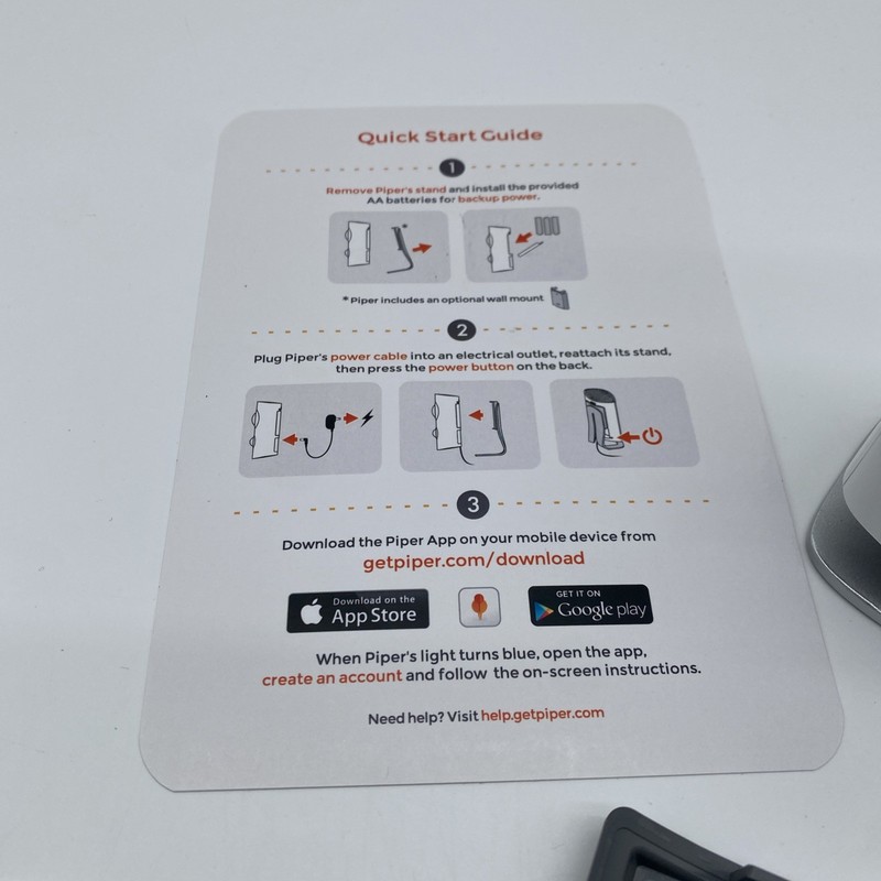 iControl Piper V1.0 Classic All-in-One Security System Camera White New gallery