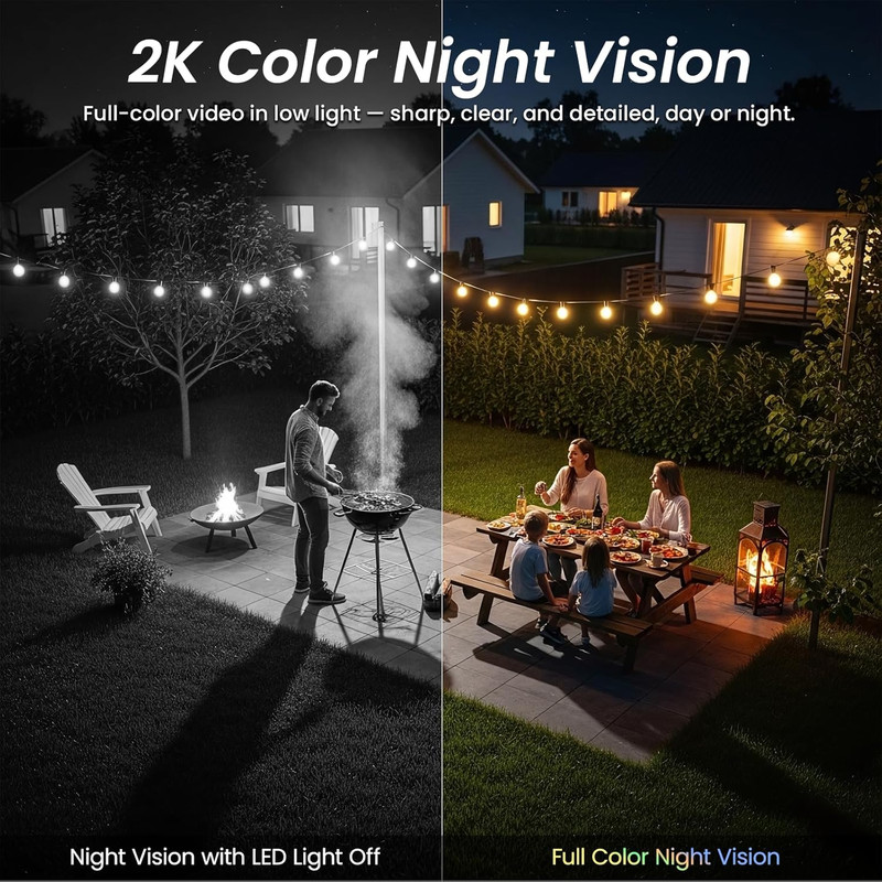 Security Cameras Wireless Outdoor-2.4 Ghz Wi-Fi Cameras for Home Security, Batte gallery