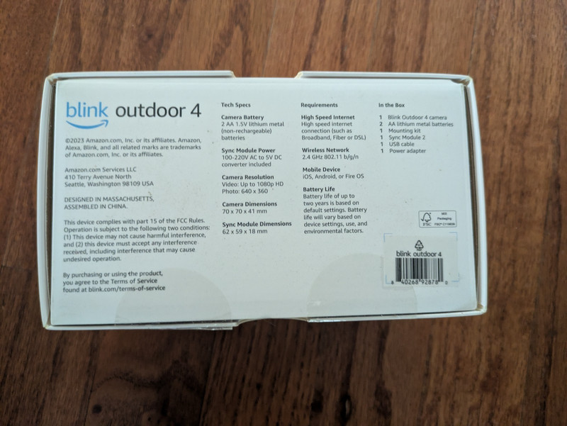 Blink Outdoor 4th Gen Wire-free smart security Camera 2 way Audio HD gallery