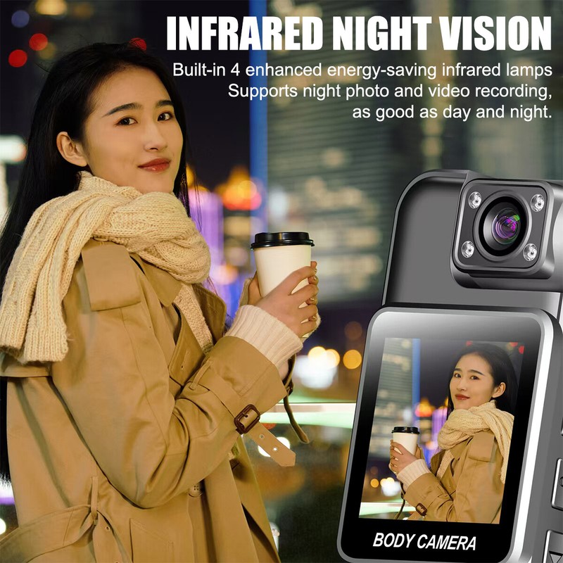 4K 1080P Video Recorded DVR IR Night Cam WIFI Camcorder Mini Police Body Camera gallery