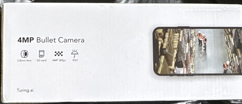 Turing 4MP IP Bullet Camera PoE 2.8mm Wired White TI-NFB0428 gallery