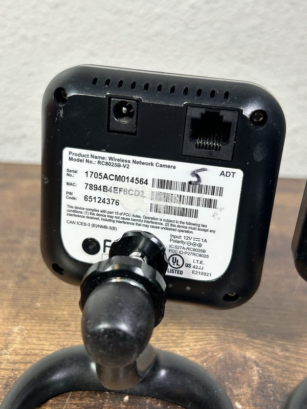 2X ADT PULSE Indoor Wireless Network Surveillance Camera RC8025B-V2 - UNTESTED gallery