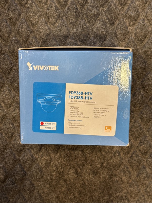 VIVOTEK Vast2 FD9368-HTV – 2 Megapixel Network 30m IR Outdoor Dome Camera