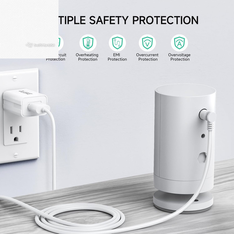 Indoor Outdoor Power Adapter for Ring Stick Up Cam Battery 2nd 3rd Gen 16ft Cabl gallery