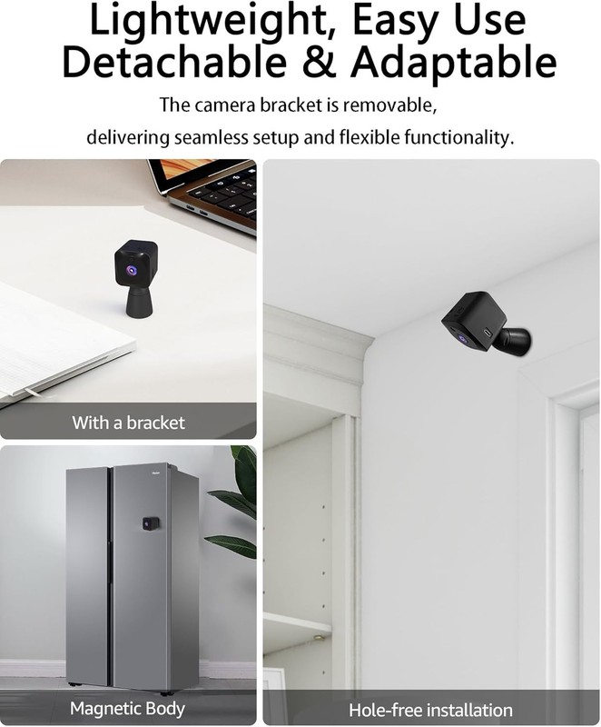 Compact Wireless Indoor Security Camera with App Control & Cloud Storage Support gallery
