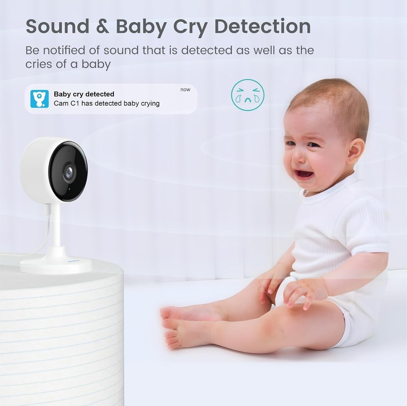Litokam Indoor Cameras for Home Security with Night Vision, Pet Camera with gallery